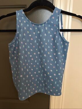 SweetHoney Blue Floral Tank Top